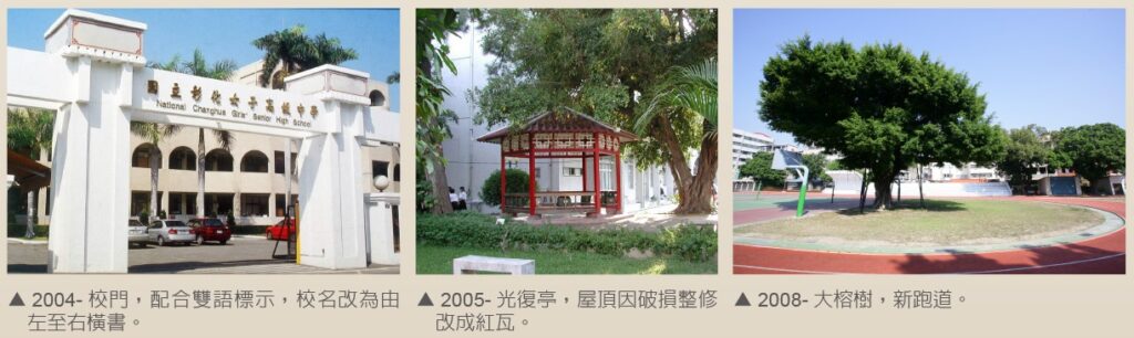 74年迄今校景校門 光復亭 大榕樹