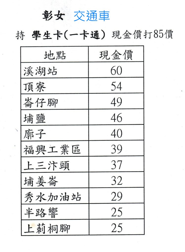 交通車
