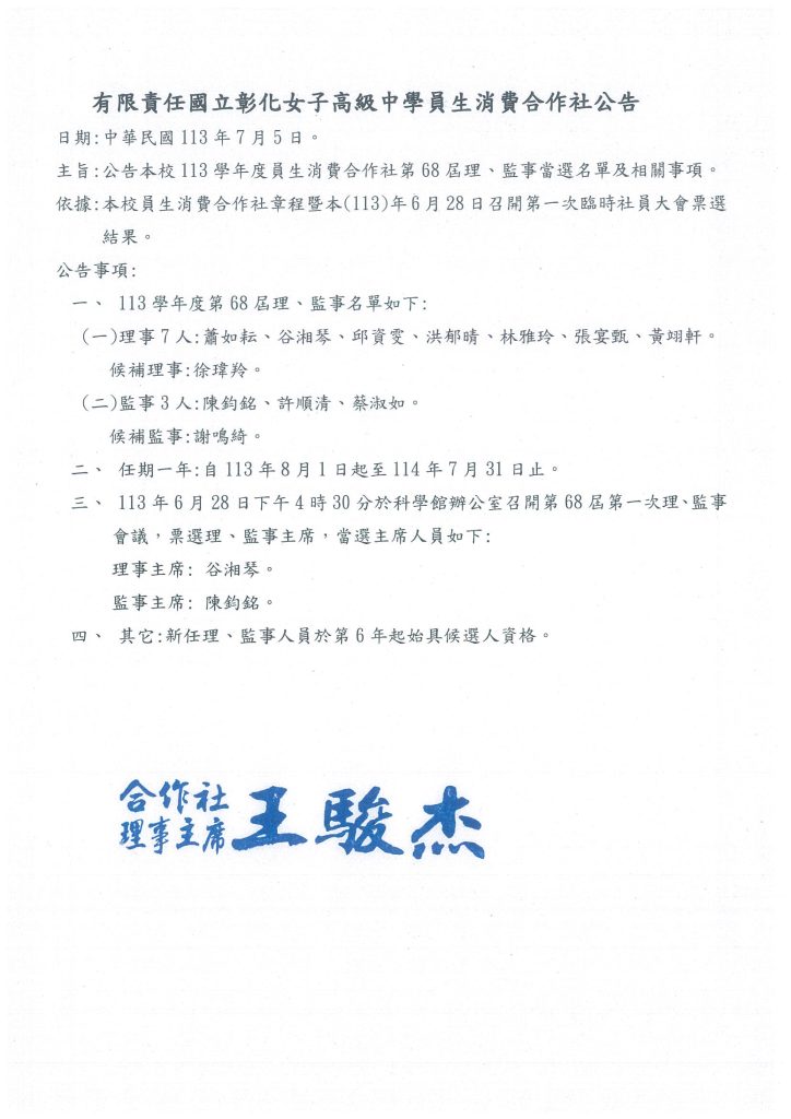 名單