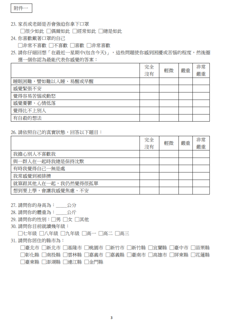 問卷3